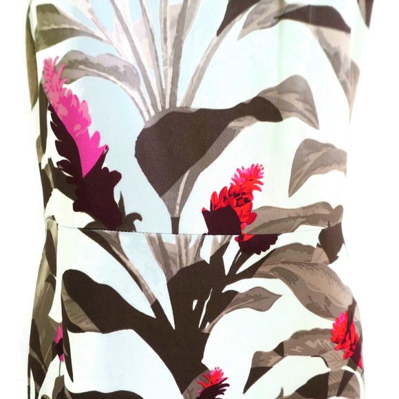 Banana Republic Dress Maxi Lined Fit Flare Botanical Floral 10 - Picture 5 of 12